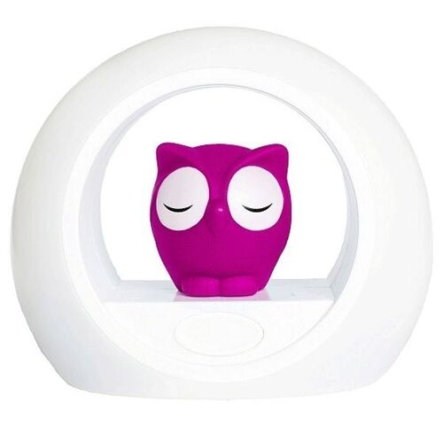 ZAZU Lou the Owl Nightlight with Cry Sensor Pink ZALOUP**