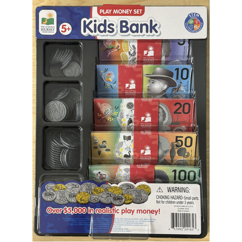 The Learning Journey International Kids Bank Play Money Set LJ241653