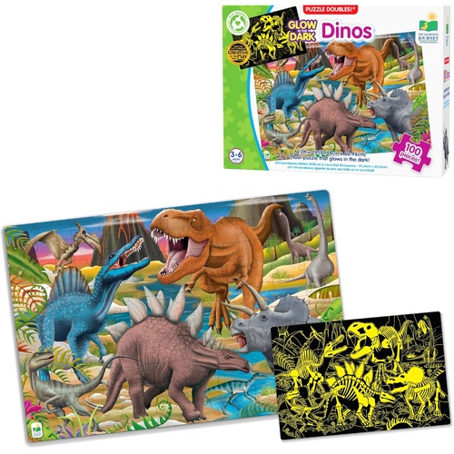 The Learning Journey Puzzle Doubles! Glow in the Dark 100pc Puzzle 787533