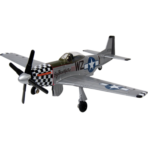 Motor Max Sky Wings Boeing P-51 Mustang 1:48 Scale Diecast Plane 76336