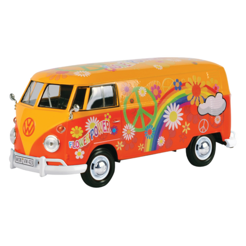 Motor Max Volkswagen Type 2 (T1) Delivery Van (Flower Power) 1:24 Scale 79563