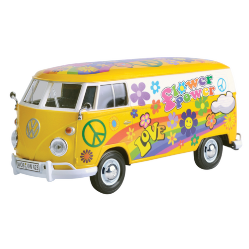 Motor Max Volkswagen Type 2 (T1) Delivery Van (Flower Power) 1:24 Scale Diecast 79575