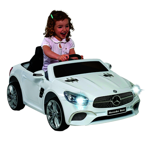 Mercedes Benz 6 Volt SL400 Electric Ride On - White EC-1913W