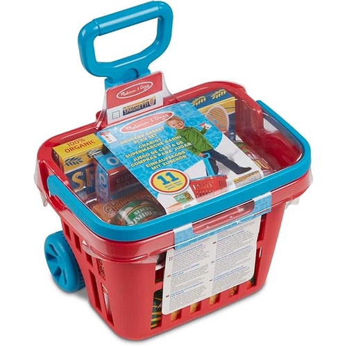 Melissa & Doug Fill & Roll Grocery Basket Play Set MND73085