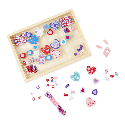 Melissa & Doug Created by Me Sweet Hearts Wooden Bead Kit MND73514