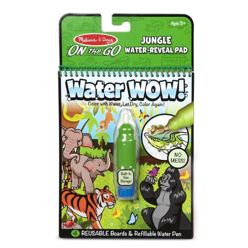 Melissa & Doug On the Go Water WOW! Jungle Water-Reveal Pad MND74458