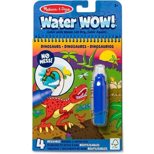 Melissa & Doug On the Go Water WOW! Dinosaurs Water-Reveal Pad MND75166