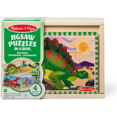 Melissa & Doug - Dinosaurs Puzzles in a Box MND75172
