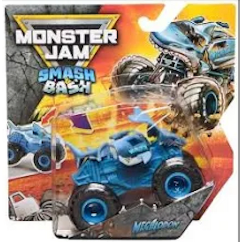 Monster Jam Smash & Bash Megalodon 1:64 Scale Diecast Truck SM6072396