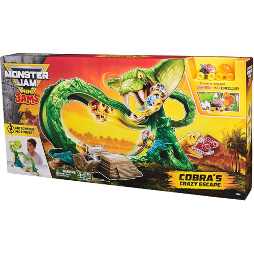 Monster Jam Mini Jams Cobra's Crazy Escape Playset SM6072595