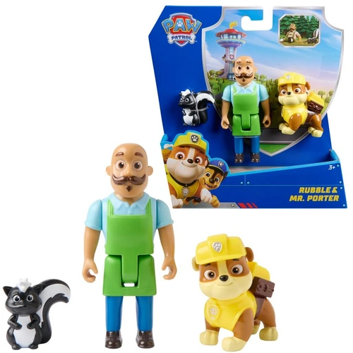 PAW Patrol Story Figure Pack - Rubble & Mr Porter SM6072983
