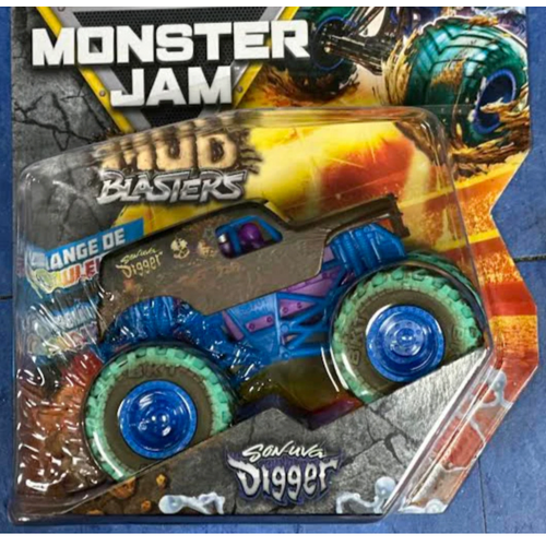 Monster Jam Mud Blasters Colour Change Son-uva Digger 1:64 Scale Diecast Truck SM6072638