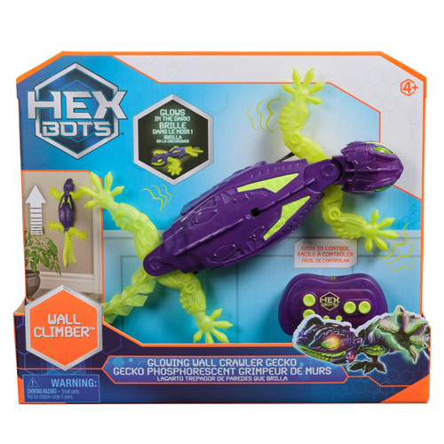 Hex Bots Glow in the Dark R/C Wall Crawler Gecko - Purple SM6075451