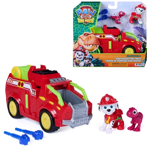 Paw Patrol The Dino Movie Marshall Dino Rescue Fire Truck SM6075800