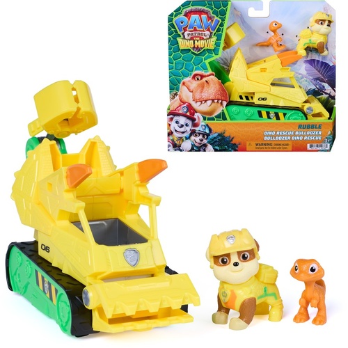Paw Patrol The Dino Movie Rubble Dino Rescue Bulldozer SM6075800