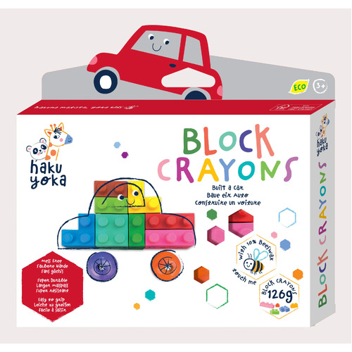 Haku Yoka Block Crayons - Car 3083**