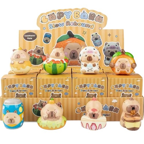 Capybara Family Slow Rebound Squishy Blind Box Assorted, One Supplied AAB15
