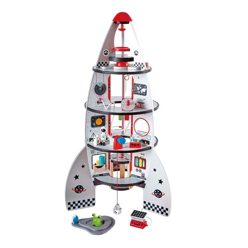 Hape Four-Stage Wooden Rocket Ship 3021