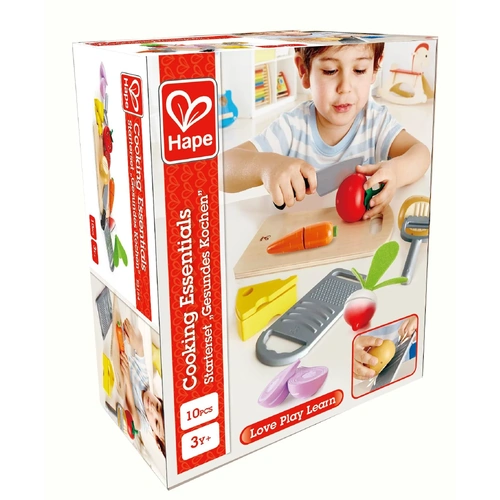 Hape Cooking Essentials Pretend Play 16pc Set 3154