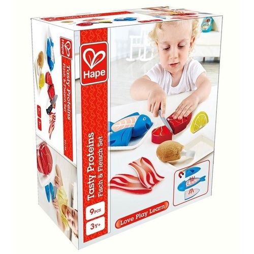 Hape Tasty Proteins 9pcs Pretend Play Set 3155
