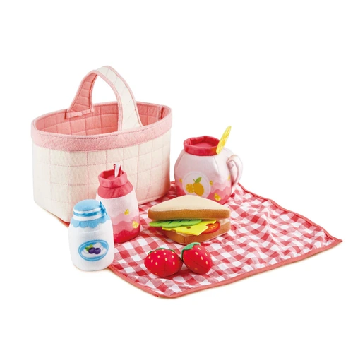 Hape Toddler Picnic Basket Pretend Play 12pcs Felt Set 3179