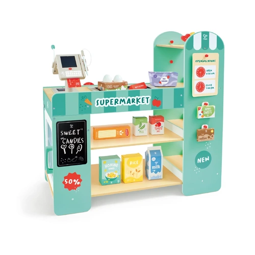 Hape Smart & Wooden Supermarket Play Shop HE3233