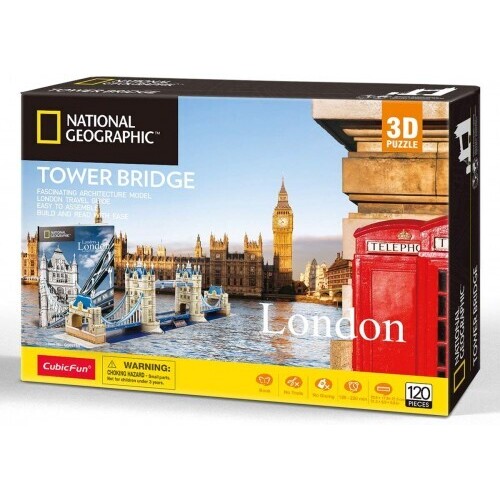 National Geographic London Tower Bridge 120pc 3D Puzzle**