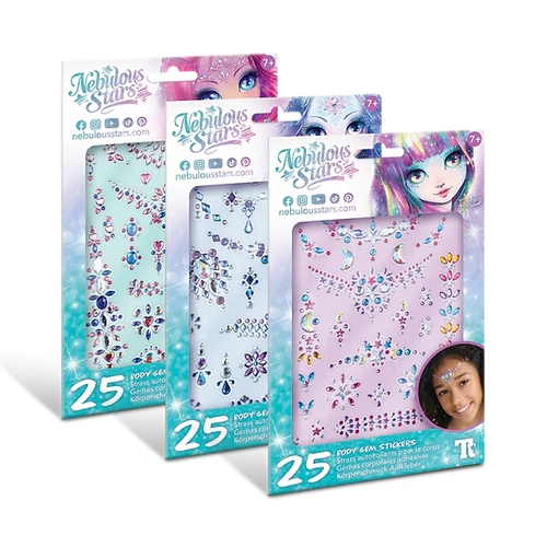 Nebulous Stars Body Gem Stickers Assorted Styles; One Supplied NEB-11451