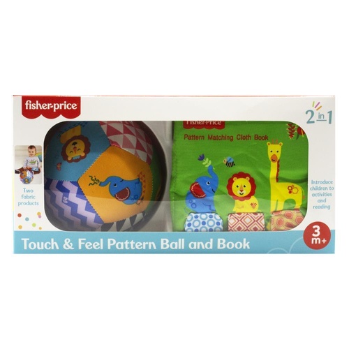 Fisher Price Touch & Feel Pattern Ball and Book T65701**