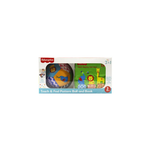 Fisher Price Touch & Feel Pattern Ball and Book T65701