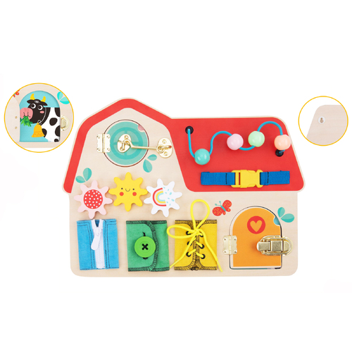 Tooky Toy Wooden Busy Board TH642