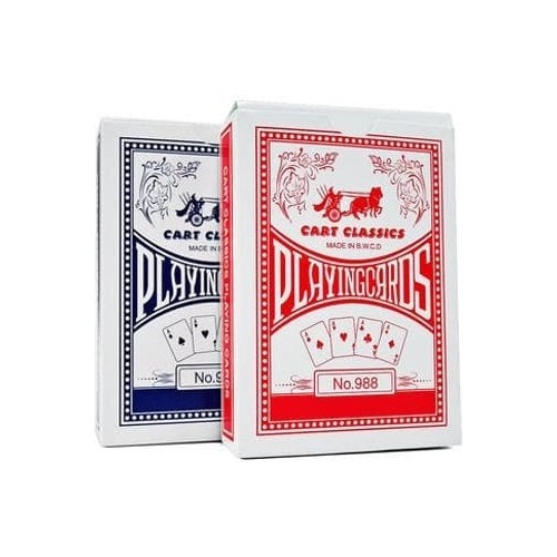 Cart Classics Plastic Coated Deck of Playing Cards No.988 AAGW42246