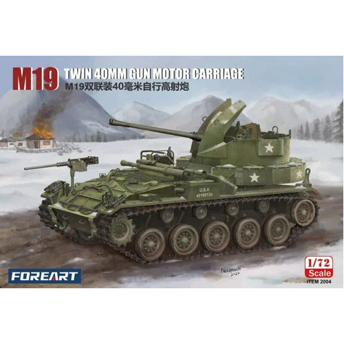 ForeArt M19 Twin 40mm Gun Motor Carriage 1:72 Scale Model Kit 2004