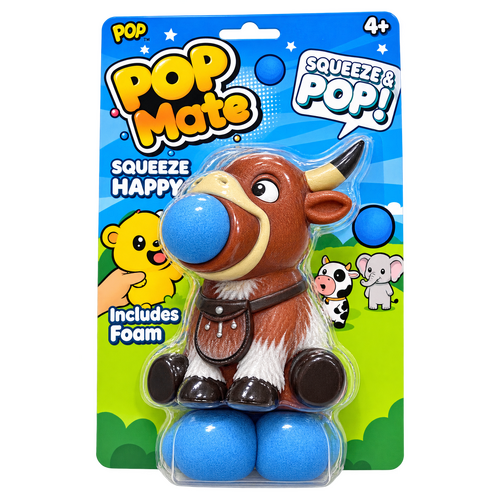 PopMate Highland Cow with 6 EVA Balls APB625037