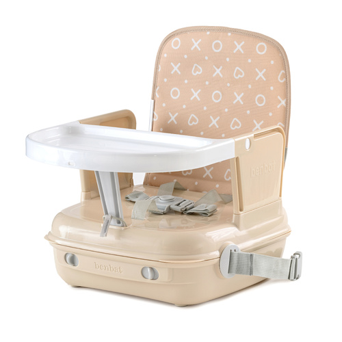 Benbat Yummigo Portable Booster Seat with Self Storing Tray - Light Beige BB518