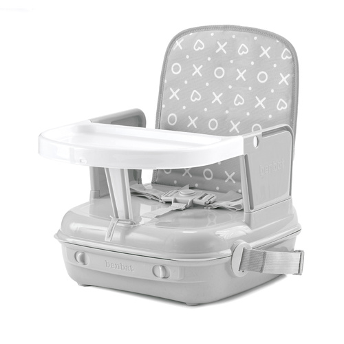 Benbat Yummigo Portable Booster Seat with Self Storing Tray - Light Grey BB519