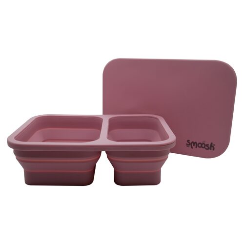 Smoosh Silicone Collapsible Lunch Box - Assorted Colours [Colour: Pink]