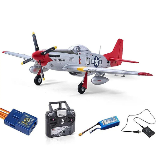 Arrows Hobby 850mm P-51 RTF w/ Vector R/C Aircraft - Mode 1 AH029R-VEC