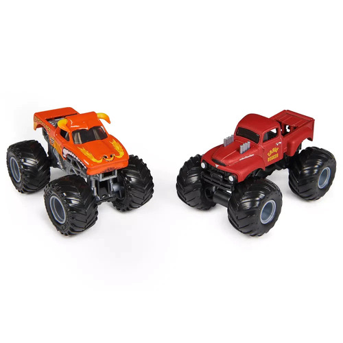 Monster Jam El Toro Loco VS Grave Digger 2pk 1:64 Scale Diecast Trucks SM6064128