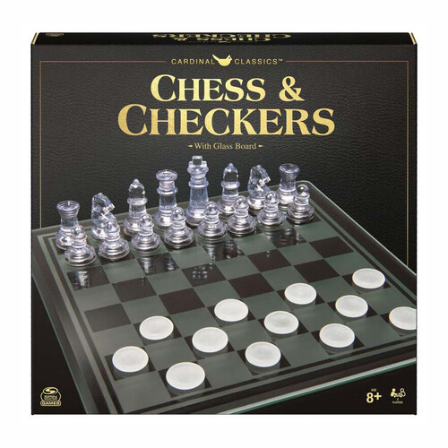 Cardinal Classics Chess & Checkers with Glass Board ASM6059022