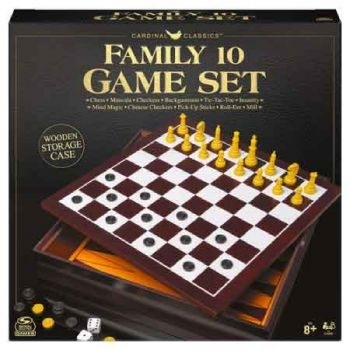 Cardinal Classics Family 10 Game Set in Cabinet ASM6061808