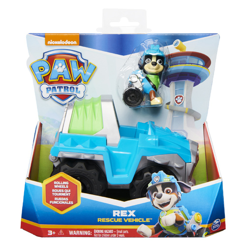 Paw Patrol Rex Rescue Vehicle Basic Vehicle and Pup SM6052310