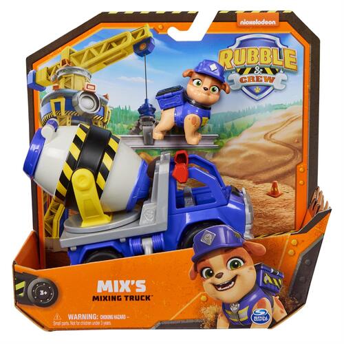 Paw Patrol Rubble & Crew Mix's Mixing Truck Core Vehicle SM6066726