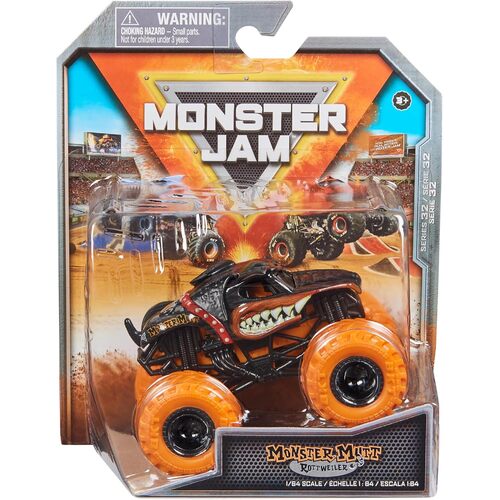 Monster Jam Series 32 Ruff Crowd Monster Mutt Rottweiler 1:64 Scale Diecast Toy Truck SM6044941