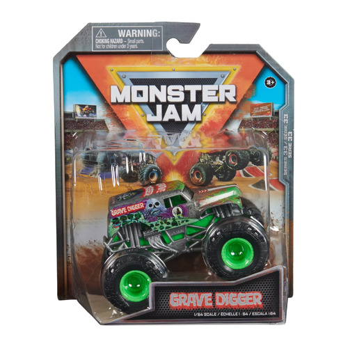 Monster Jam Grave Digger Series 33 Monster Jam 1:64 Scale Diecast Toy Truck SM6044941