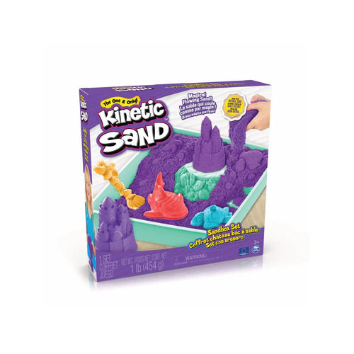 Kinetic Sand 1lb (454g) Sandbox Set - Purple SM6067800