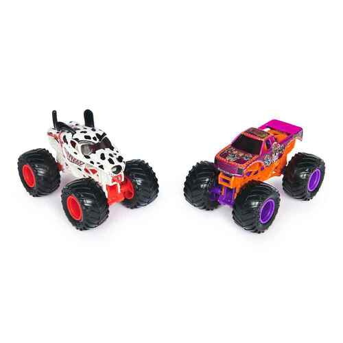 Monster Jam Monster Mutt Vs Calavera 1:64 Scale Diecast Toy Trucks SM6064128