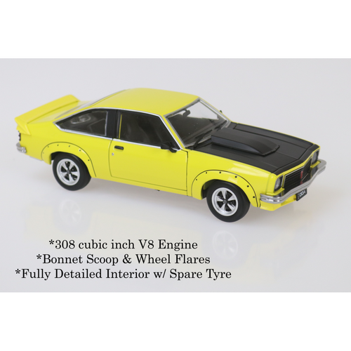 DDA Yellow A9X Holden Torana 1:24 Scale Diecast Vehicle DDA807