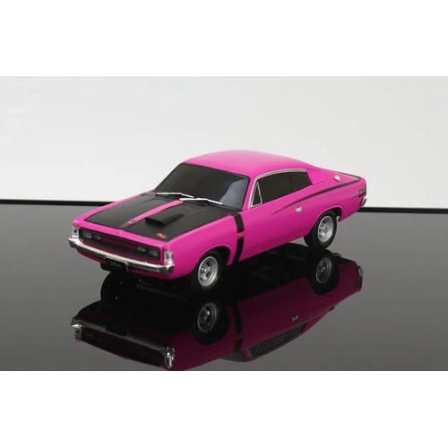 DDA 1:24 Scale Pink Valiant E38 Charger - Spectra Rides Light Up Plastic Vehicle DDALU19