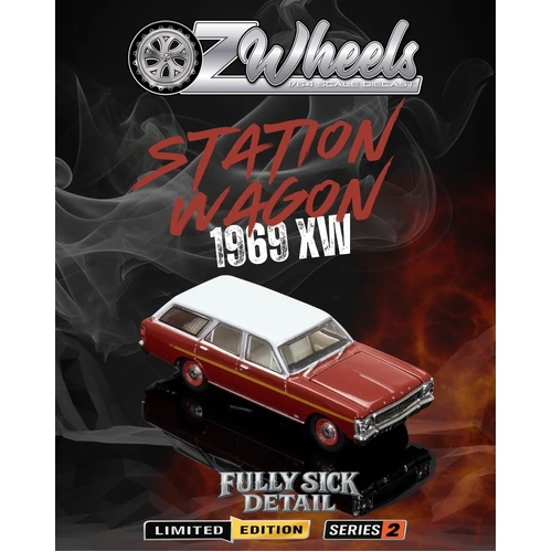 OZ Wheels FSD Series 2 w/Protector 1:64 Scale Diecast - 1969 XW Station Wagon